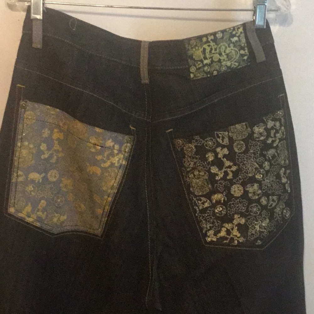 Royal blue Y2K Baggy Hip Hop Skater  Jeans men's size 34W 32L